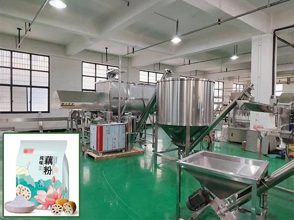 藕粉包裝生產(chǎn)線自動化設備實拍圖