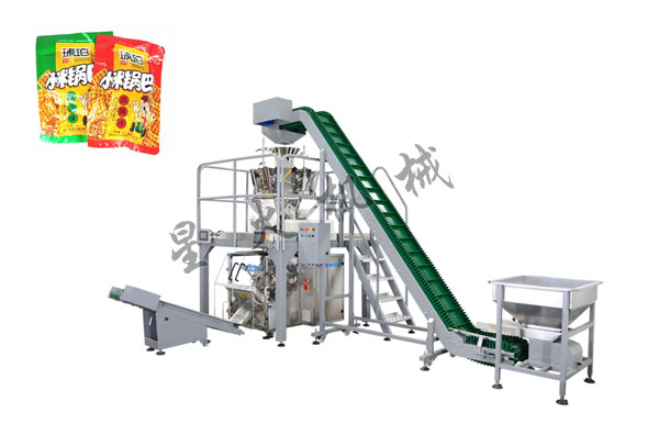 小米鍋巴食品包裝生產(chǎn)線-全自動小米鍋巴包裝機設(shè)備展示圖