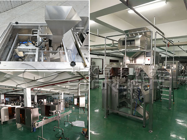 >袋裝醬油包裝機(jī)設(shè)備-全自動醬油包裝機(jī)生產(chǎn)線實(shí)拍圖